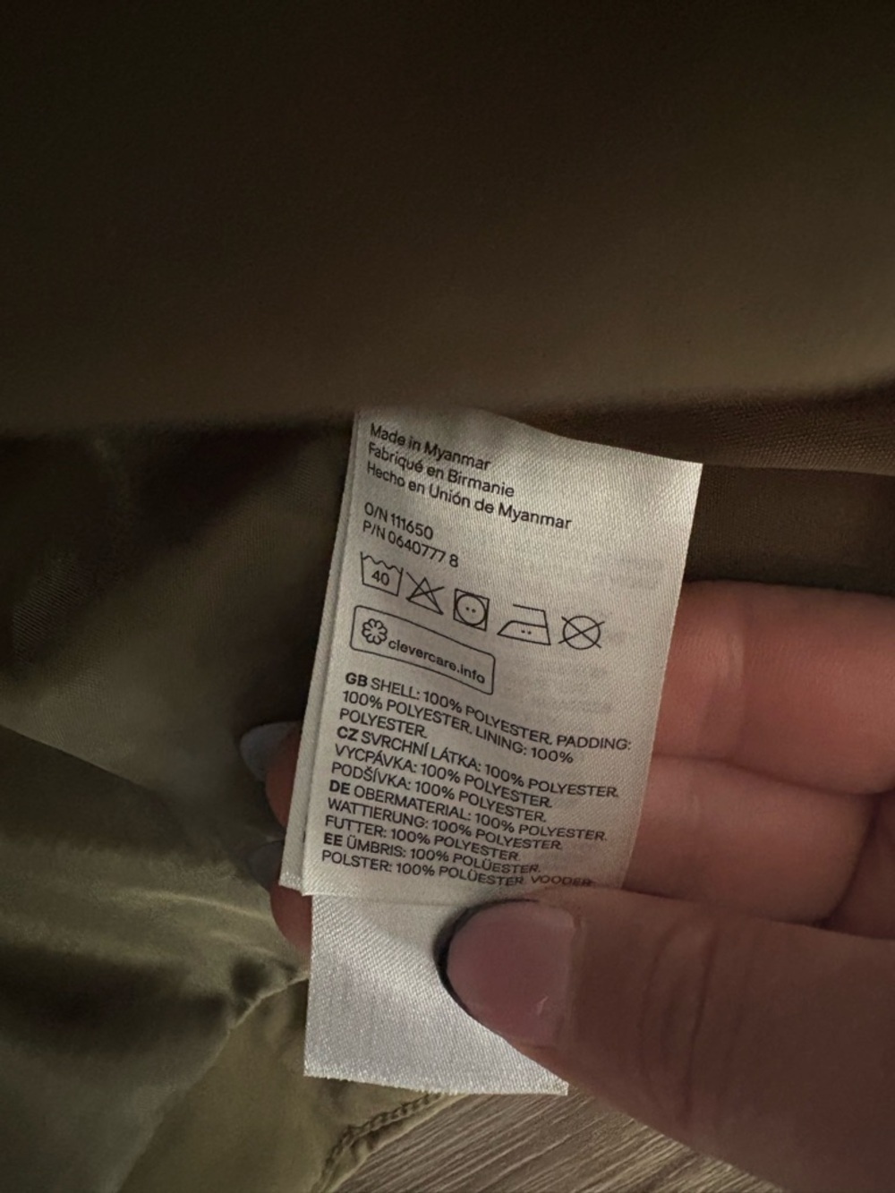 H&M Olive Green Puffer Vest - Women - Picture 4 of 7